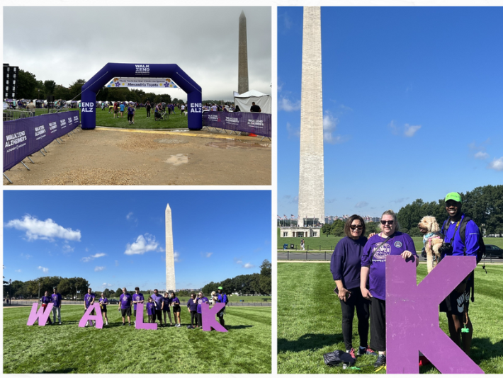 Team LCFCU at the Alzheimers association walk to end Alzheimers